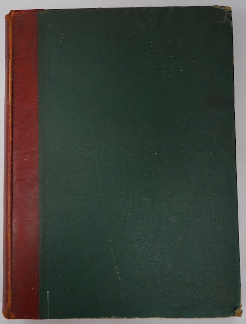 The Domesday Book of Kent. With translation, notes, and appendix. By the Rev. Lambert Blackwell Larking ... title in red and black, 28 facsimile plates in red and black; (?) original morocco backed cloth, gilt lettered s